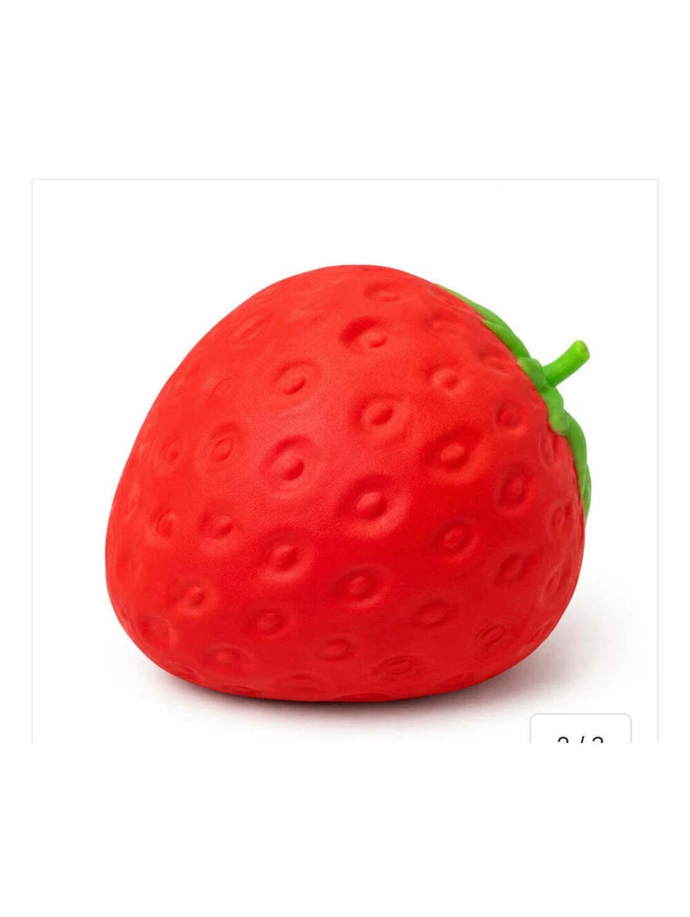 Jumbo Strawberry 6” Scented Squishy Squeeze Toy – Super Soft TPR & Flour-Filled